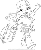 Coloring pages for kids free images: Rainbow Ruby free printable