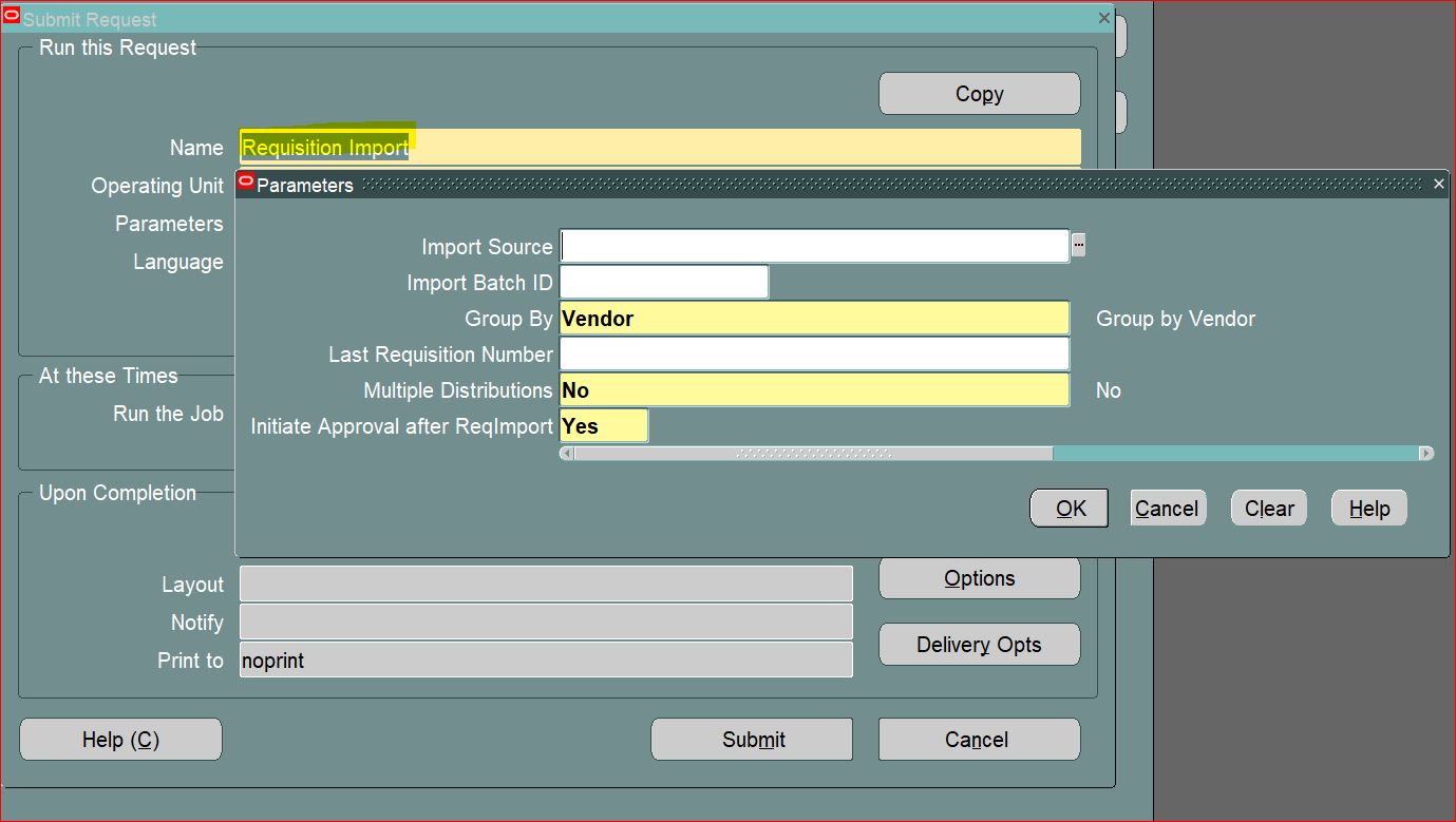 Oracle Apps Information Blanket Release Interface or conversion in