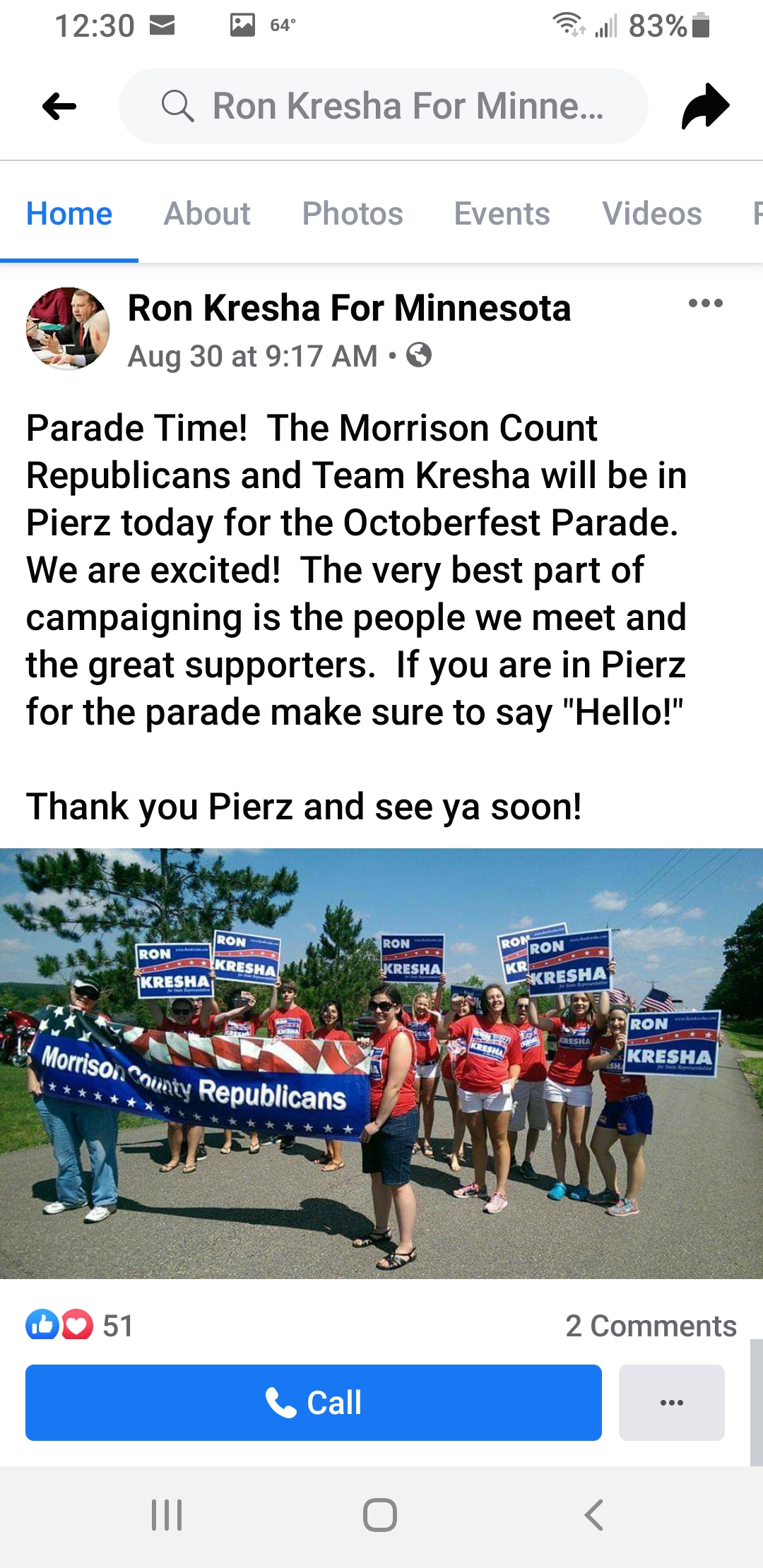 Robin Hensel Pierz parade super spreader closes Pierz school and covid