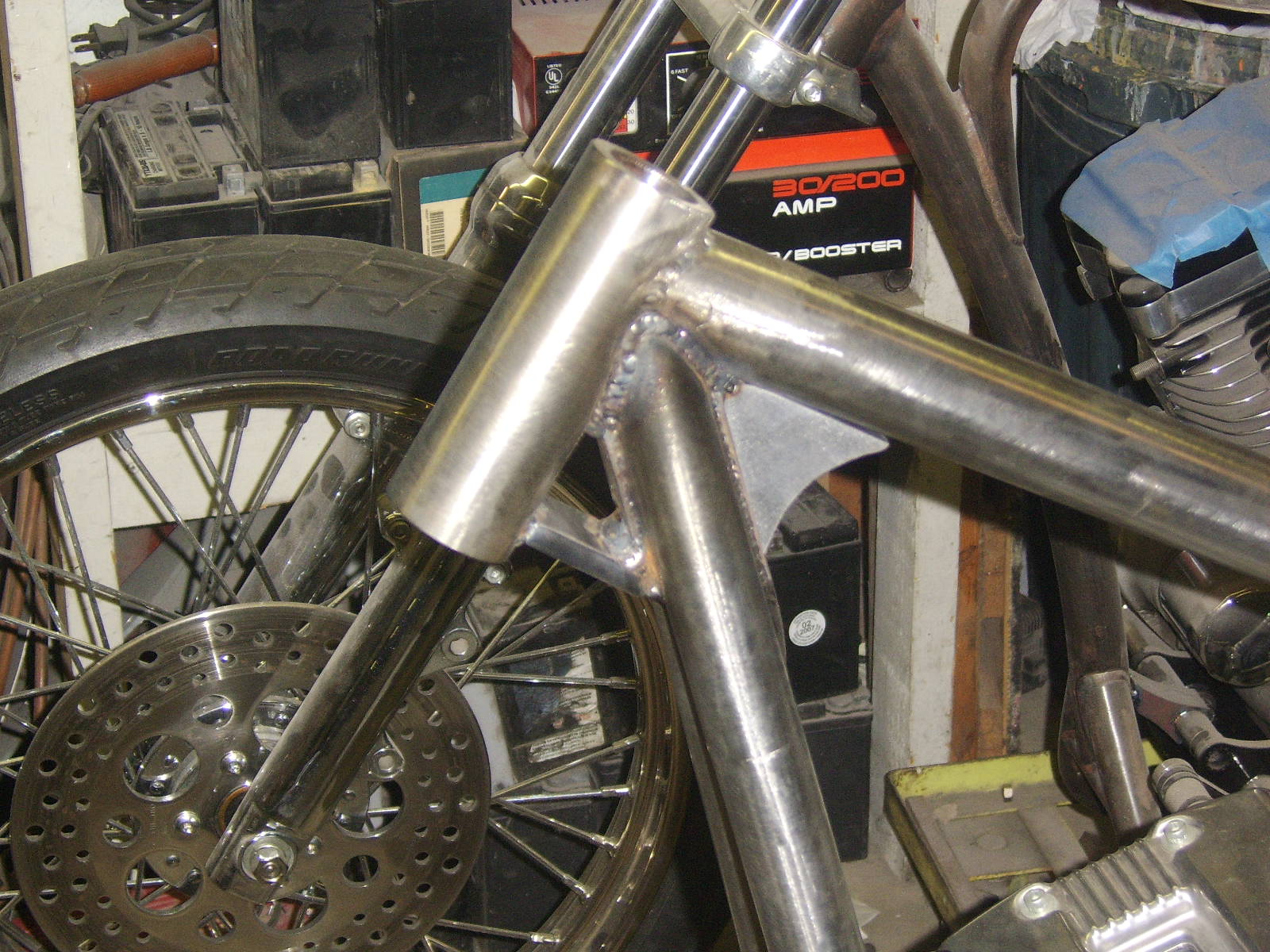 PyroChop Rubber Mount Sportster Frame Strech