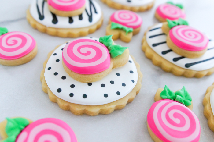 how to make Double-Decker Whimsical Rose Cookies