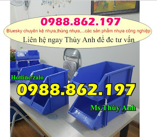 Thùng nhựa linh kiện, kệ nhựa cỡ đại, kệ 717, kệ 718, kệ  dụng cụ xếp chồng, kệ đựng ốc vít