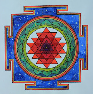 Shri yantra, mandala, inde