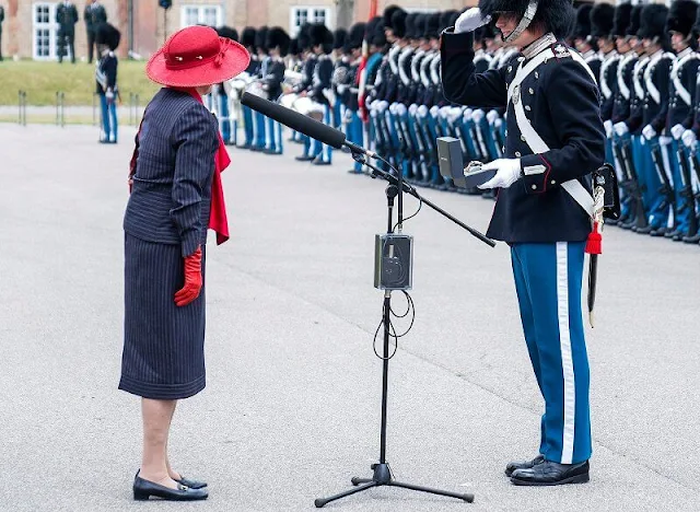 Queen Margrethe attended the Queen's Clock Parade 2021 held by the Royal Life Guards