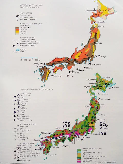 Gambar Peta Negara Jepang lengkap