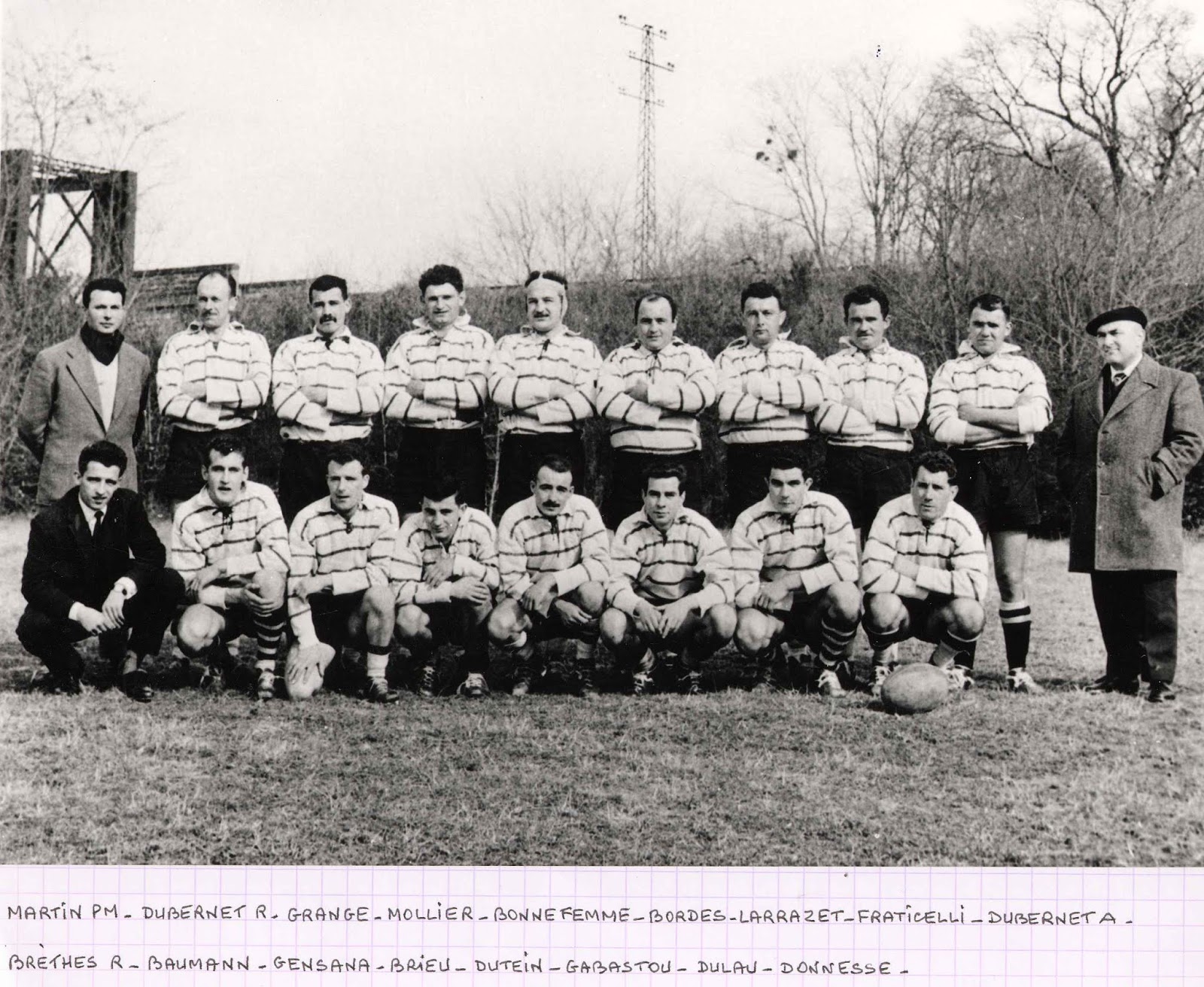 YPFRUGBY SAISON 1962 1963 1e DIVISION