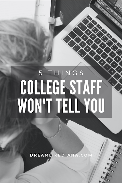5 things college staff wont tell you pinterest pin