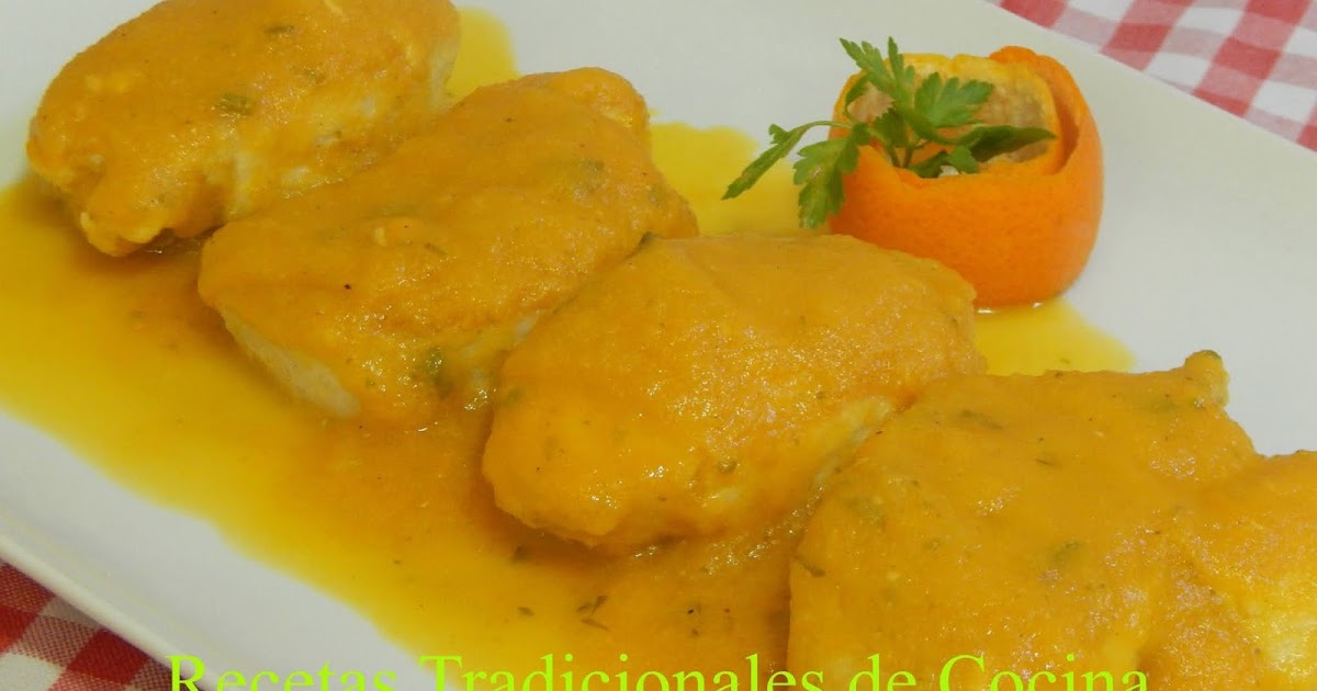 Receta de Medallones de pechuga de pollo en salsa de naranja Receta de Medallones de pechuga de pollo en salsa de naranja