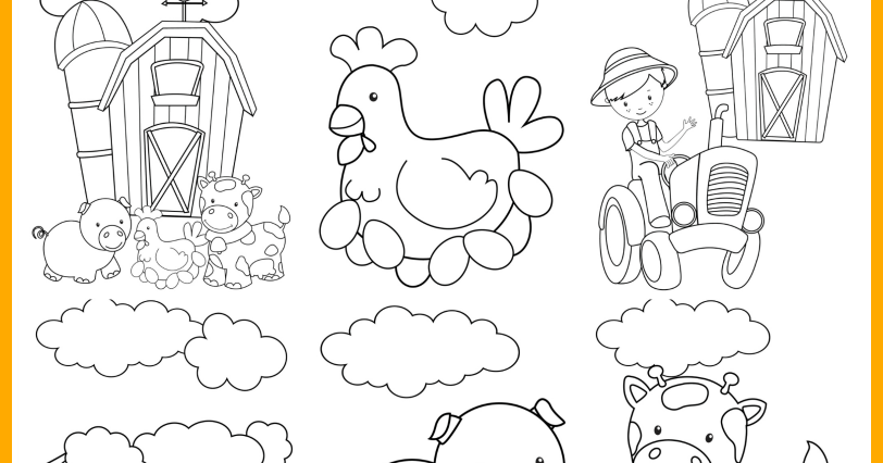 free farm animals coloring pages to print