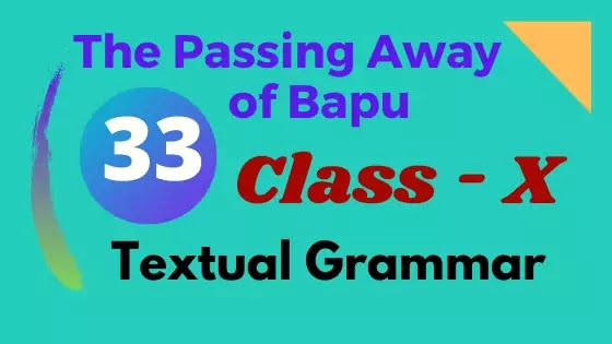 The Passing Away of Bapu Textual Grammar