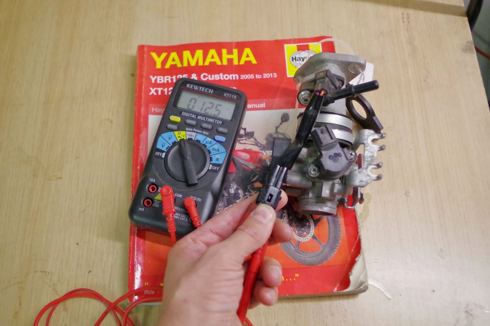 Yamaha YBR 125 Owner Blog Yamaha YBR 125 Injector testing