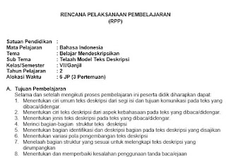 RPP Bahasa Indonesia Kеlаѕ 7 K13 Rеvіѕі 