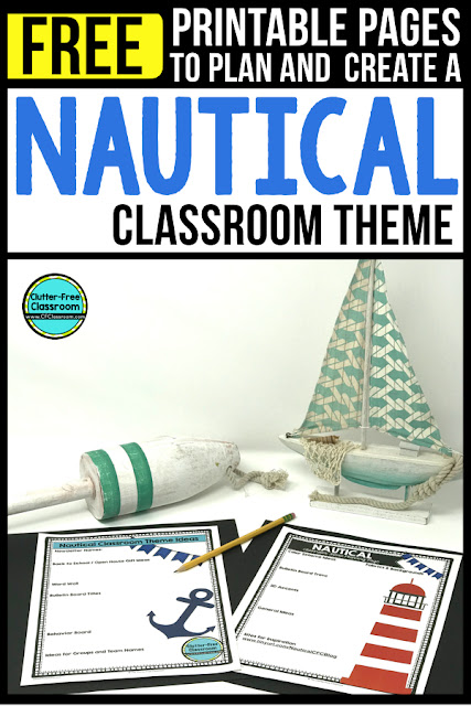 Nautical Themed Classroom Ideas Printable Classroom