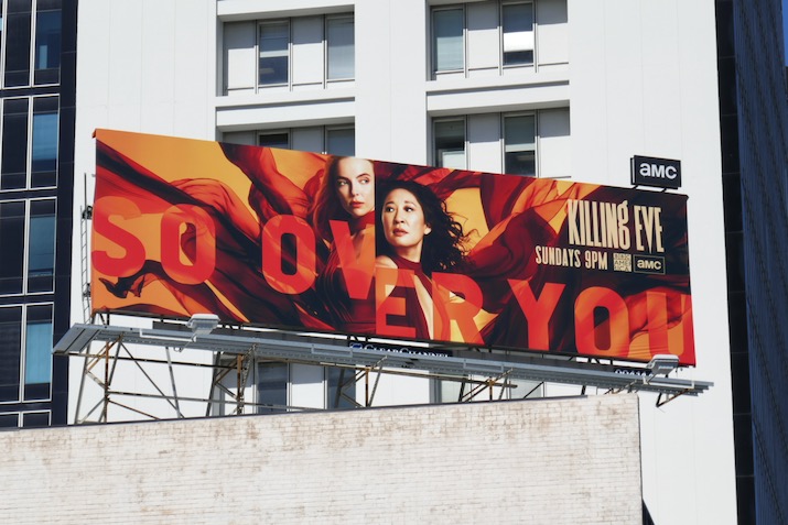 Killing Eve season 3 billboard Wilshire Boulevard Killing Eve season 3 billboard