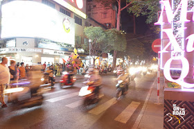 A District 1 night scene at Ho Chi Minh City, Vietnam
