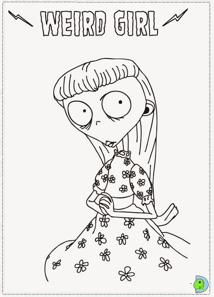 Dinokids Desenhos para colorir - Frankenweenie ColoringPage 09