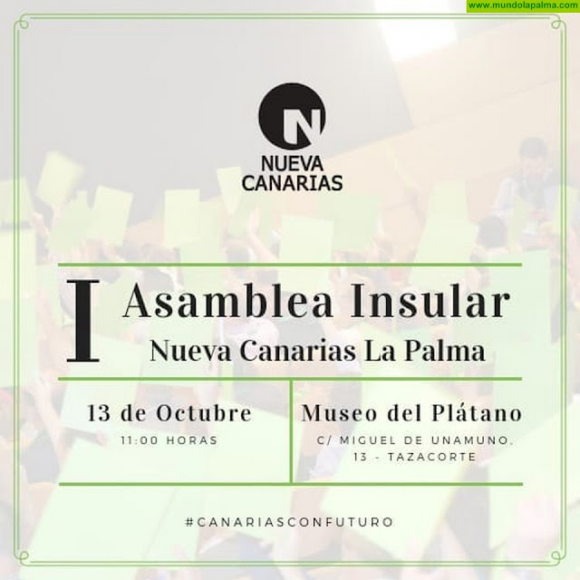 NC celebrará su i asamblea insular el sábado 13 de octubre en Tazacorte