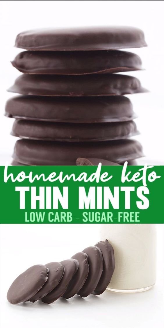 Homemade Thin Mints (Low Carb and Gluten Free) Vegan Cake Delicious