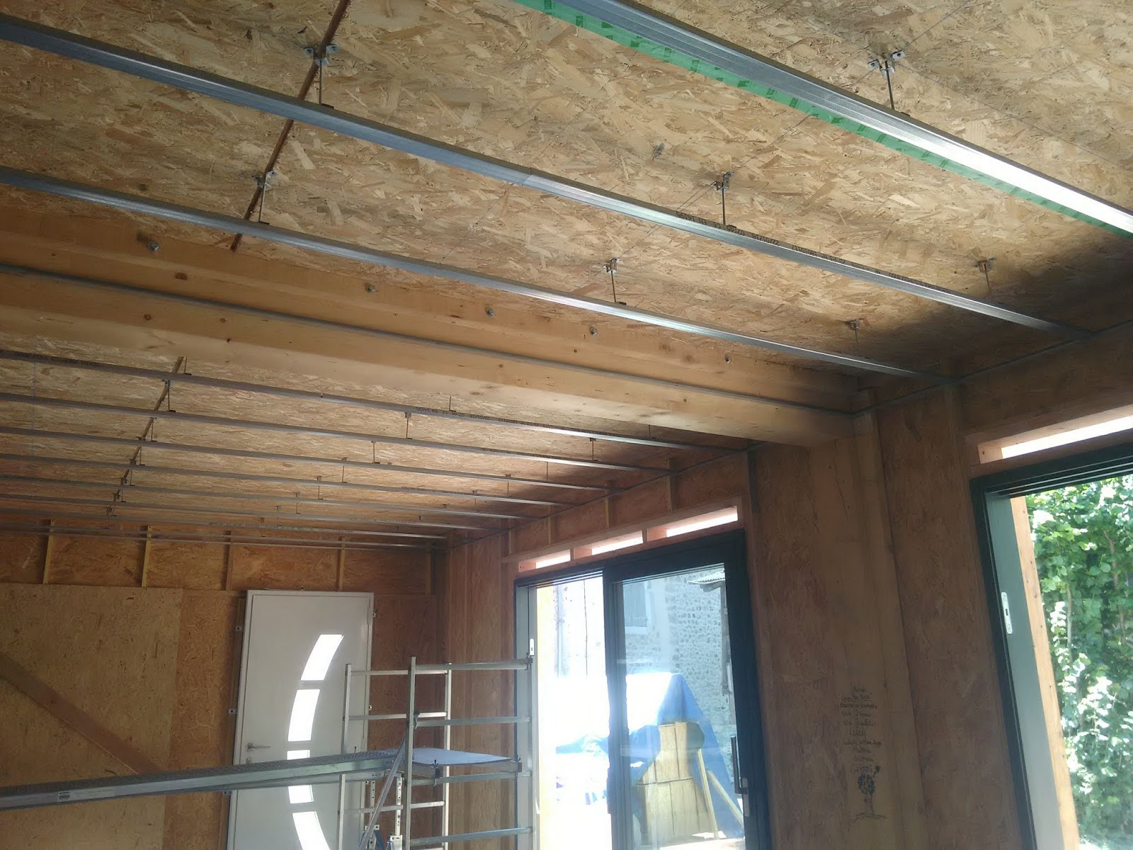 Mise en place des fauxplafonds