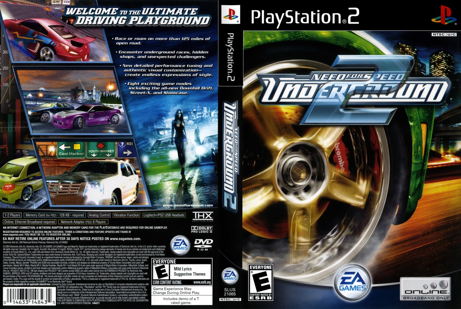 need for speed underground 2 ps2 iso