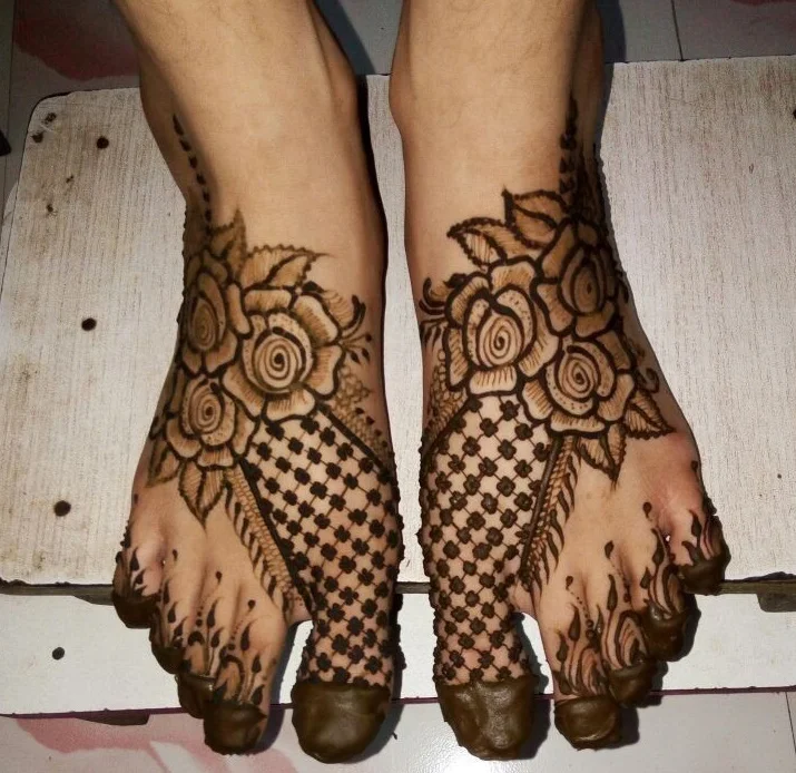 New Mehndi Designs – Beautiful Foot Mehndi Designs # a7