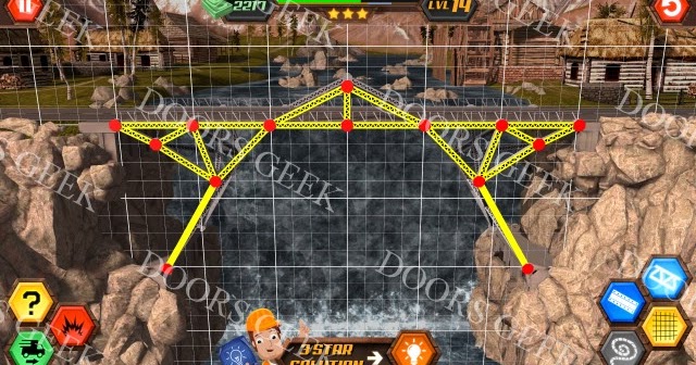 Bridge Construction Simulator [Medium] Level 14 ~ Doors Geek