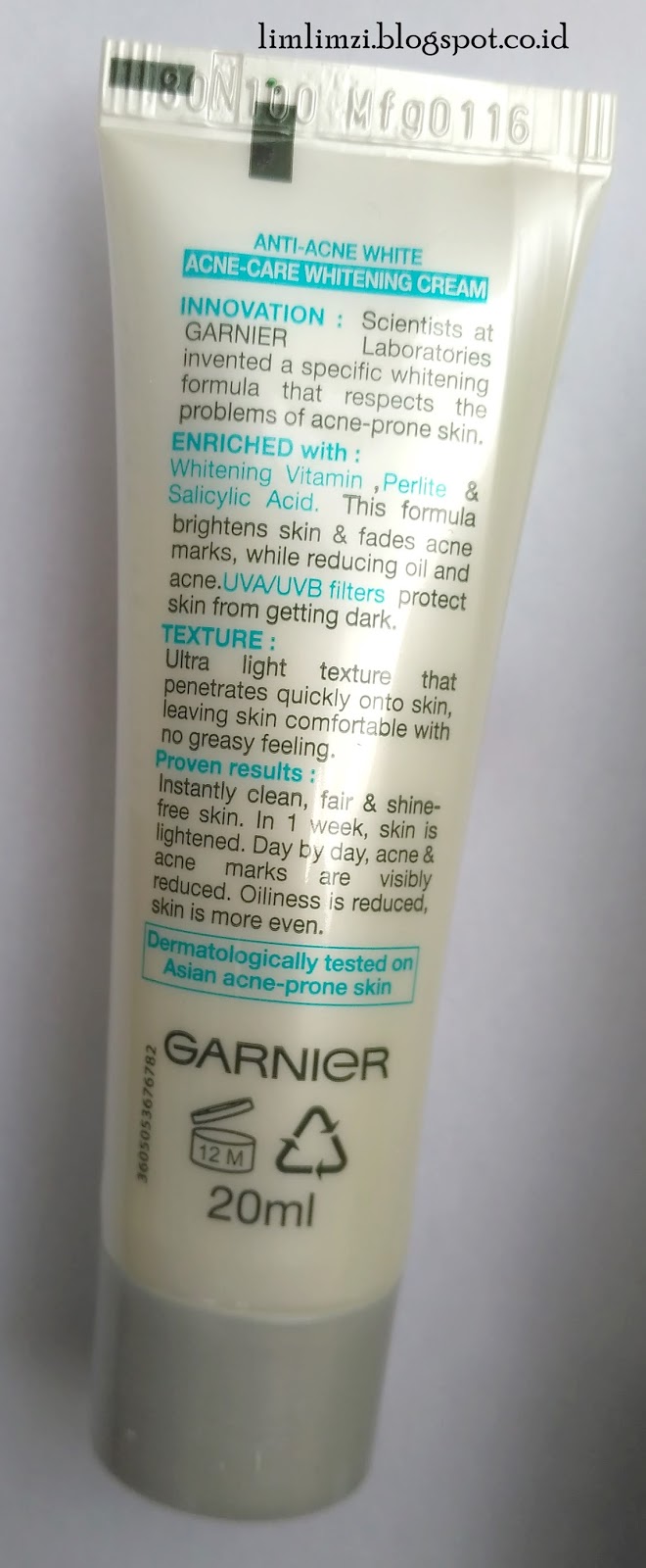 garnier pure active white cream
