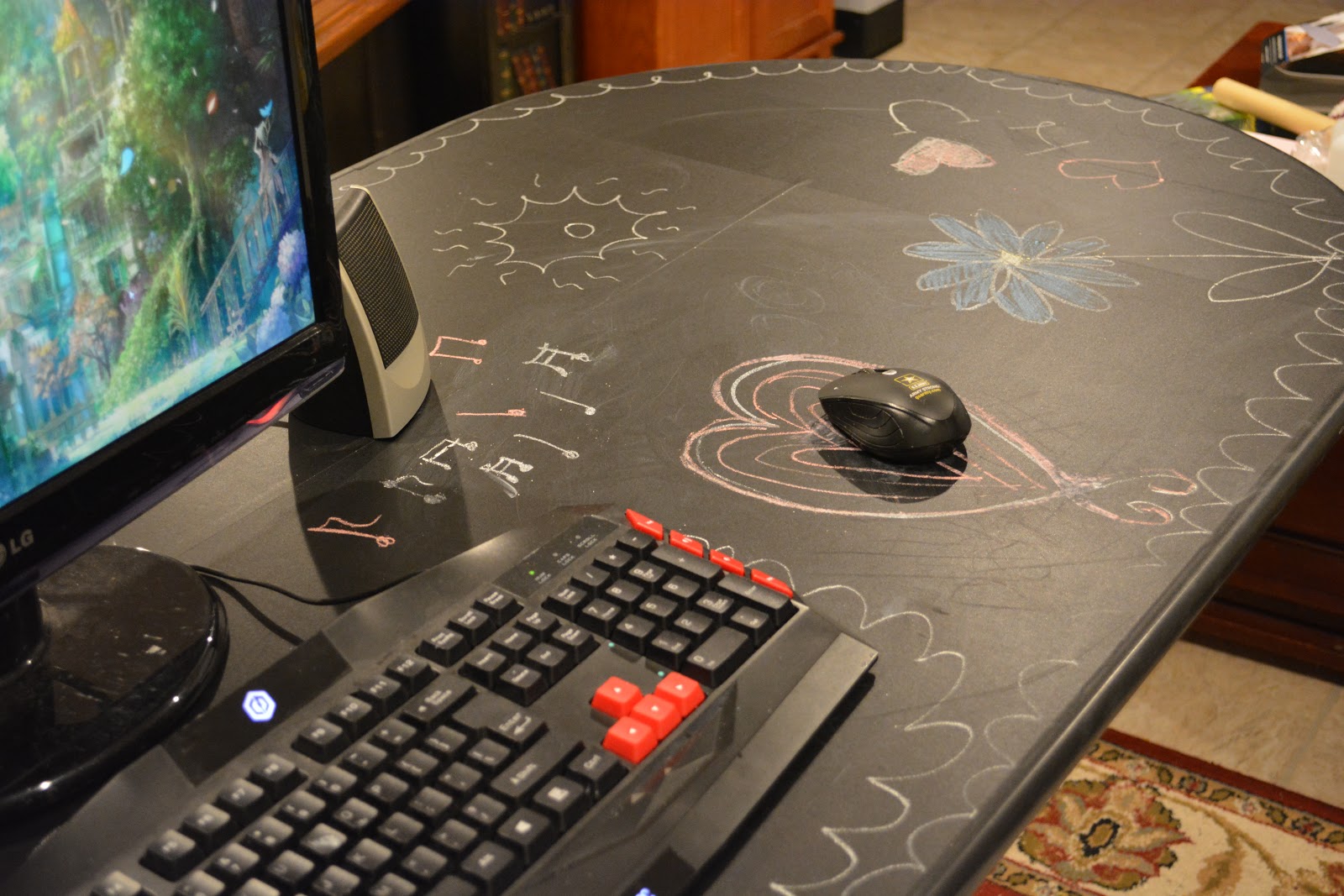 DIY Chalkboard Desk GirlChickBetty