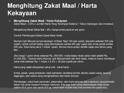 Pengertian Nisab Dan Perhitungan Zakat Menurut Islam