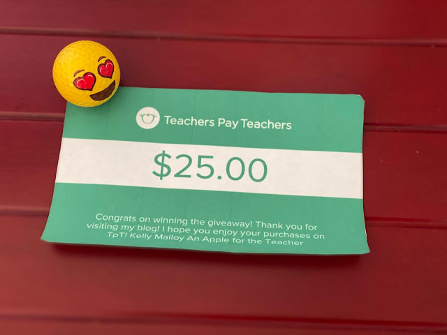 Weekly $25 Teachers pay Teachers Gift Card Giveaway September 27, 2021