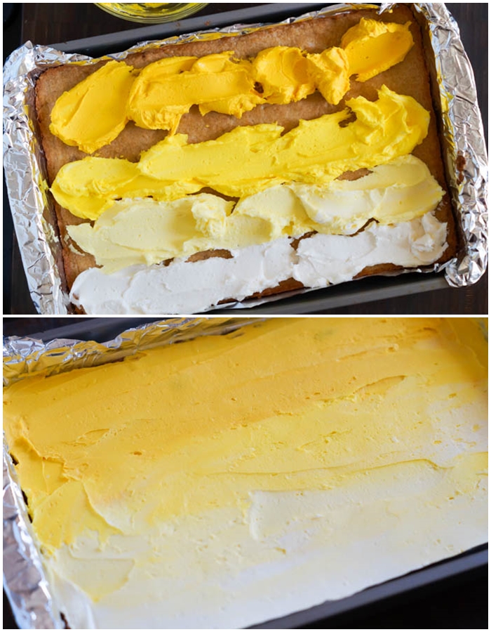 Frosted Lemon Cookie Bars Bake at 350°