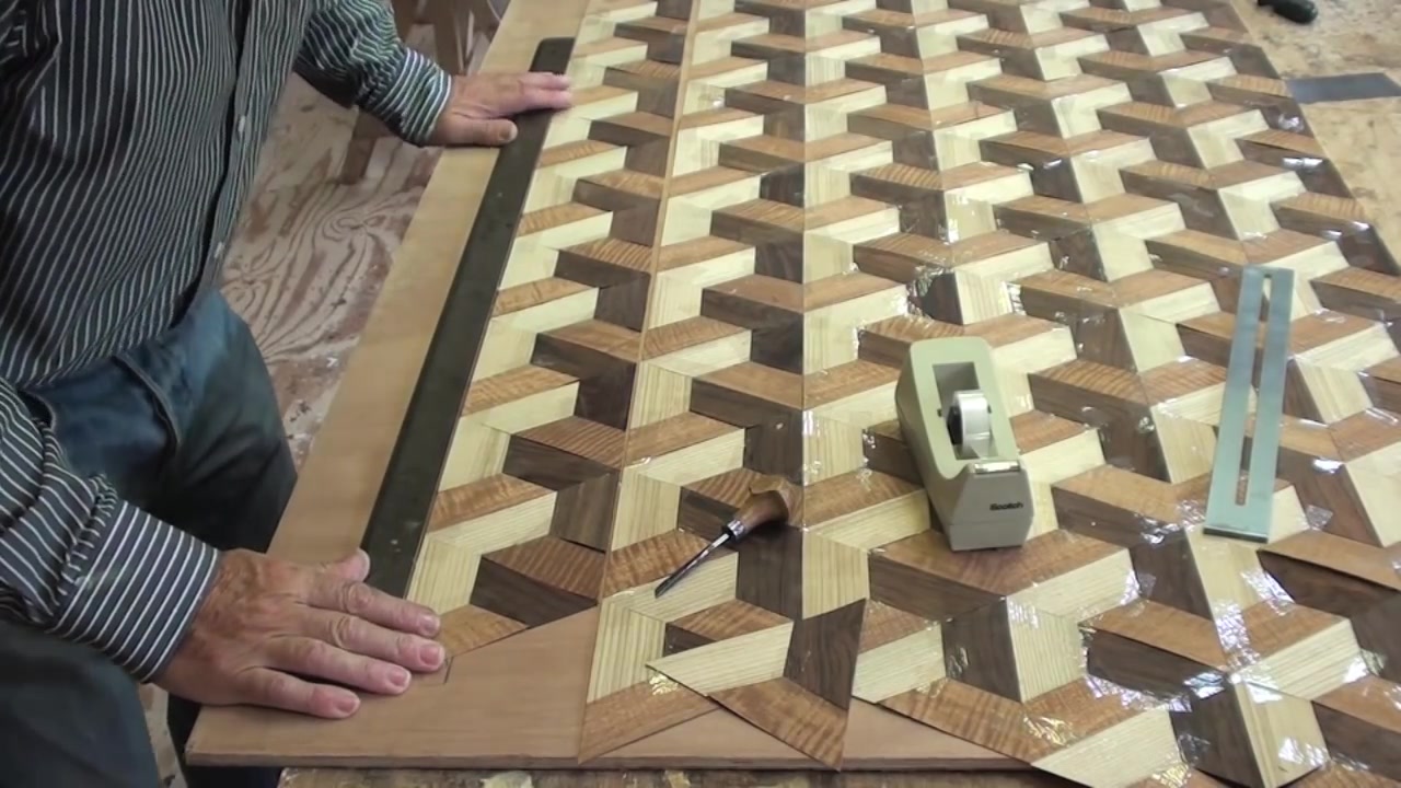 Woodworking Veneer inlay woodworking