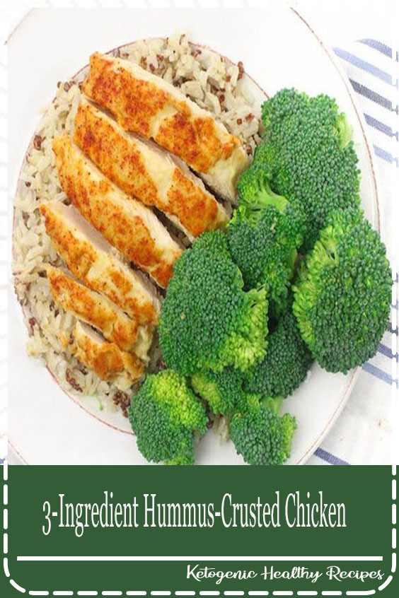 3Ingredient HummusCrusted Chicken Food Champagne