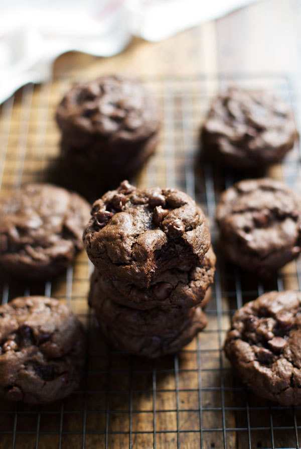 Clarabelle: Fudge Double Chocolate Cookies Pinch of Yum