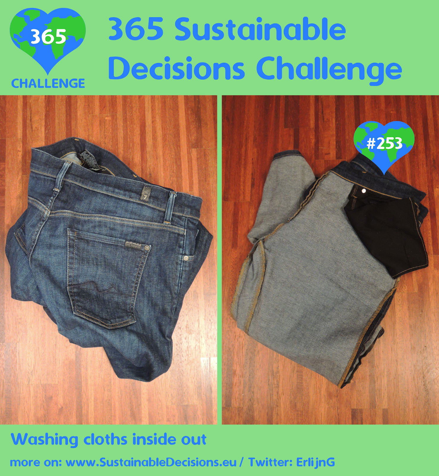 253 Washing clothes inside out to be able to wear them longer