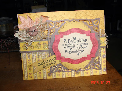 Our Daily Bread Designs, Autumn Blessings, ODBD Custom Fall Leaves and Acorns die