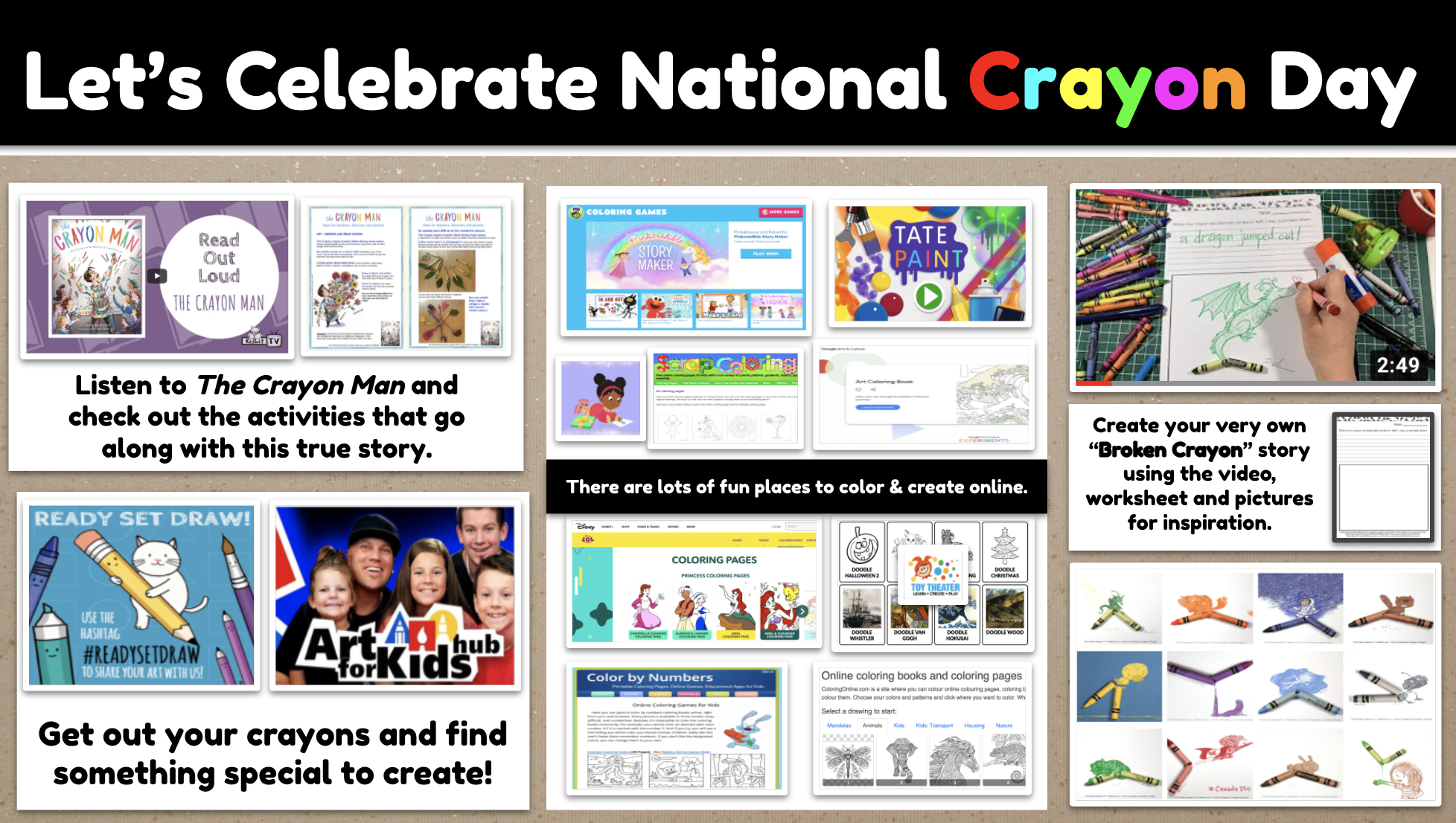 The Library Voice Let's Celebrate National Crayon Day With Special