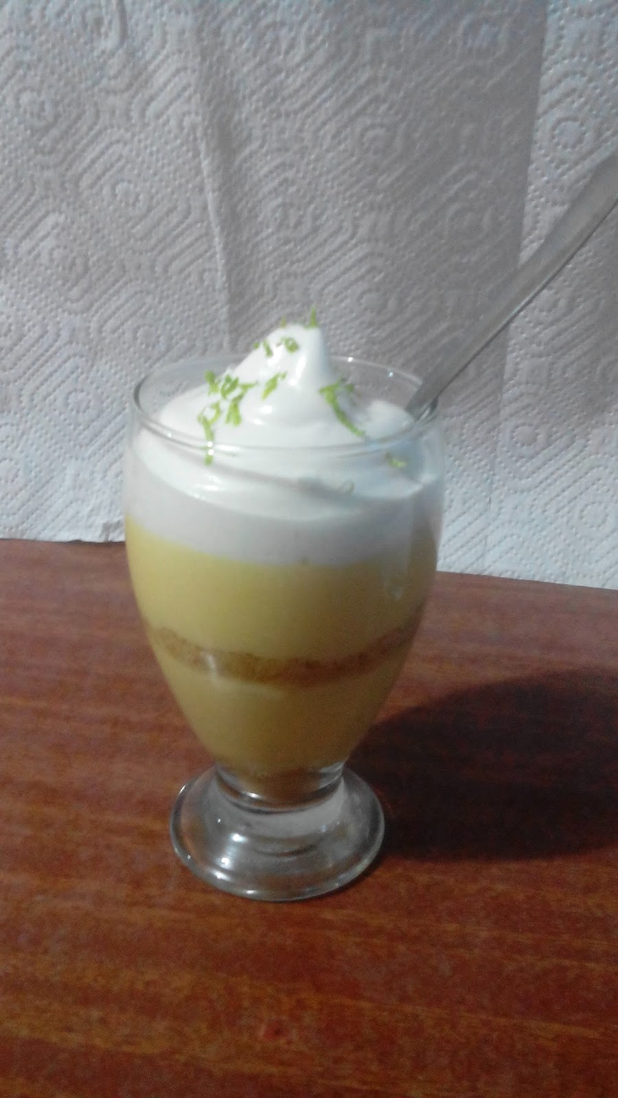 Pie de limón en copas