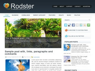 Rodster blogger template