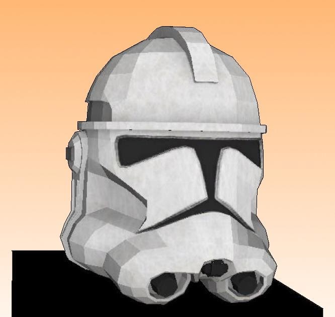 PAPERMAU Star Wars Clone Trooper Helmet Paper Model by TiagoFaller2