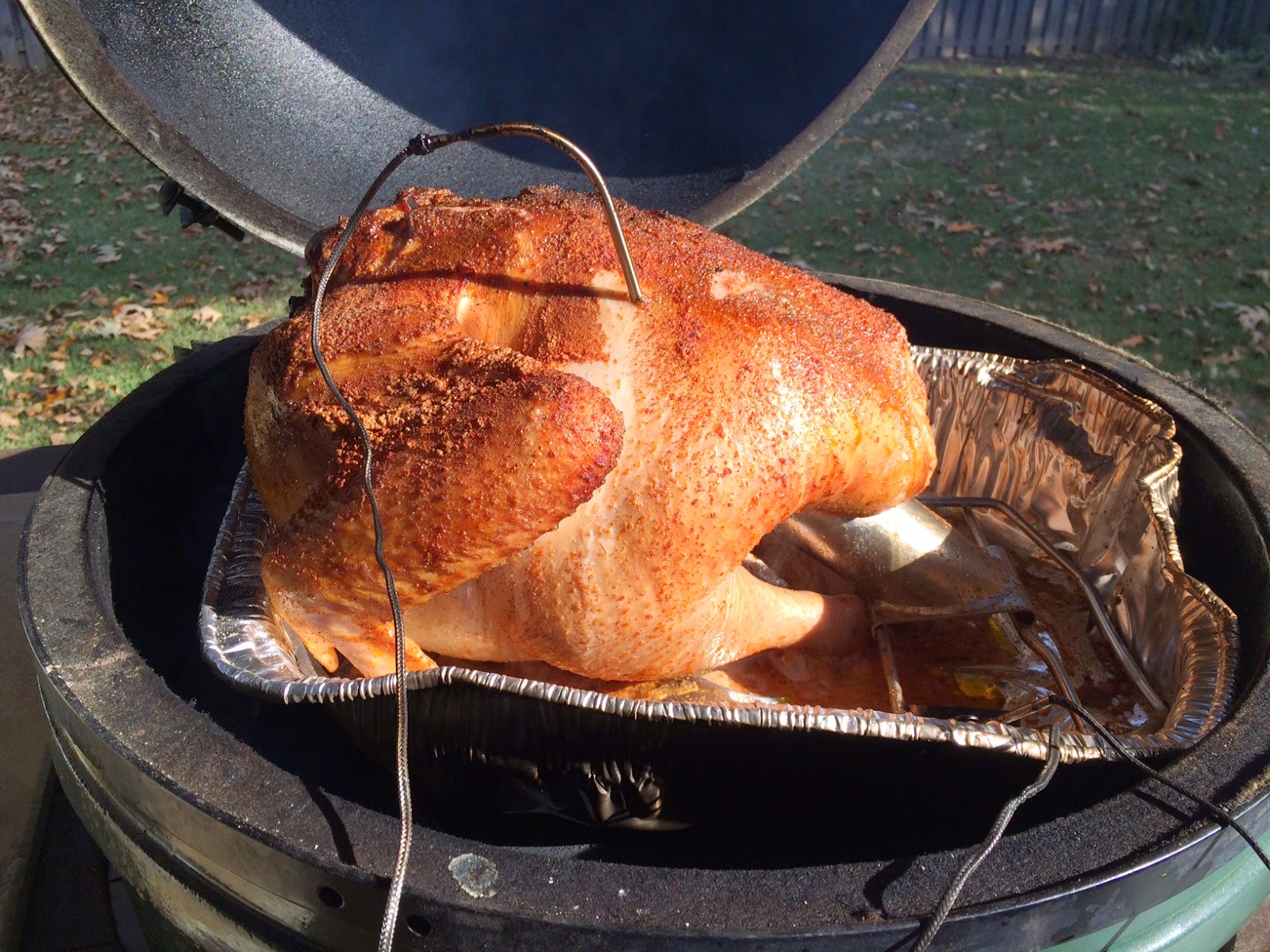 Strangely Knowledgeable: Turkey on the Big Green Egg