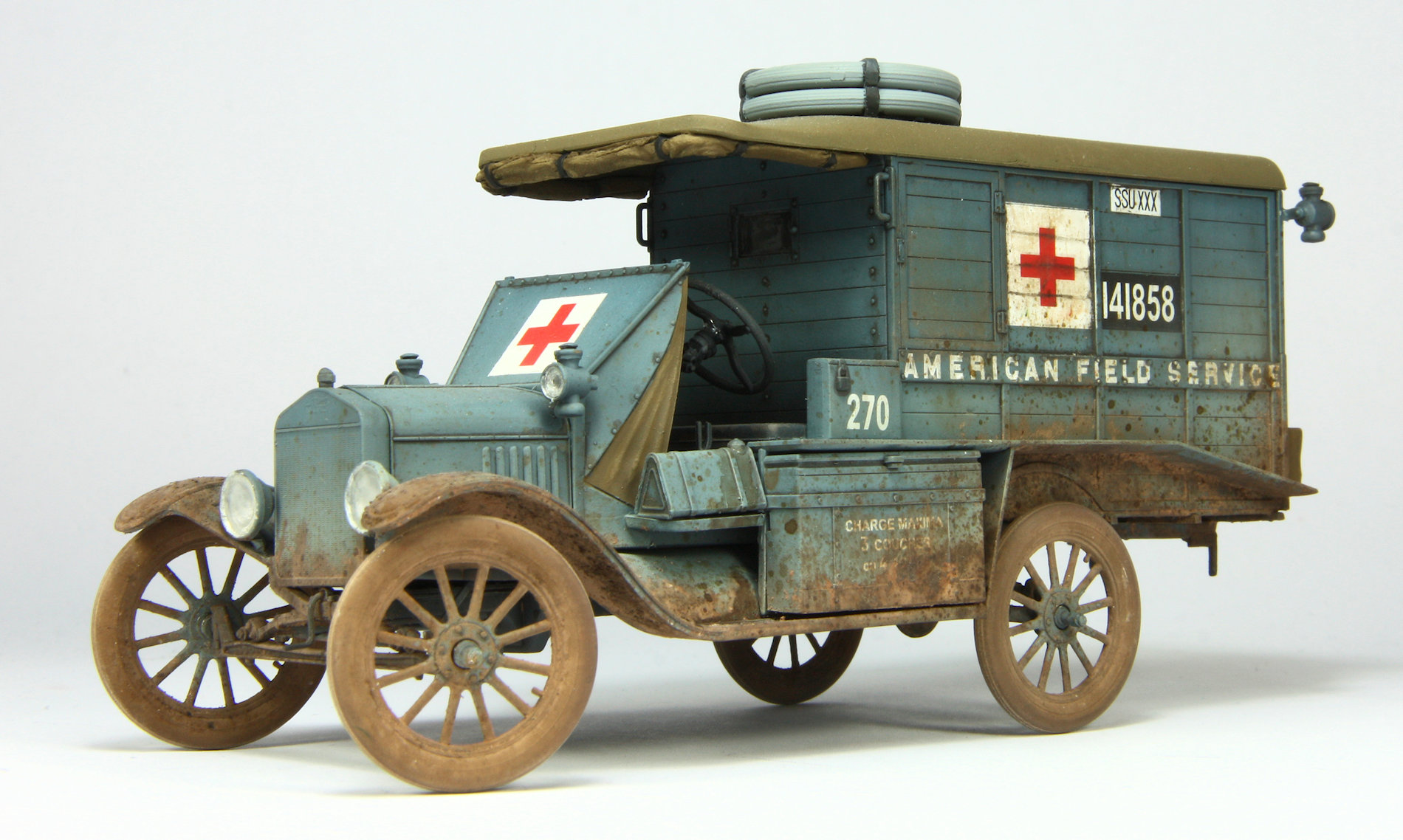 The Modelling News Build review Pt. II 1/35th scale Model T Ambulance 1917 (early) WW1 AAFS