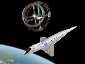 The shuttle and incomplete space station in 2001: A Space Odyssey movieloversreviews.filminspector.com