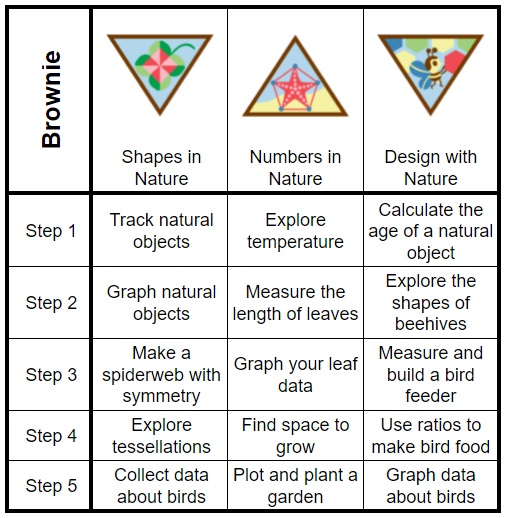 Nature Explorer 2021 Retiring and New Girl Scout Badges