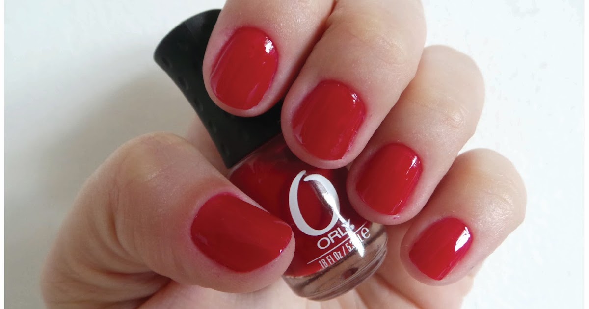 10. Orly Nail Lacquer in "Haute Red" - wide 5
