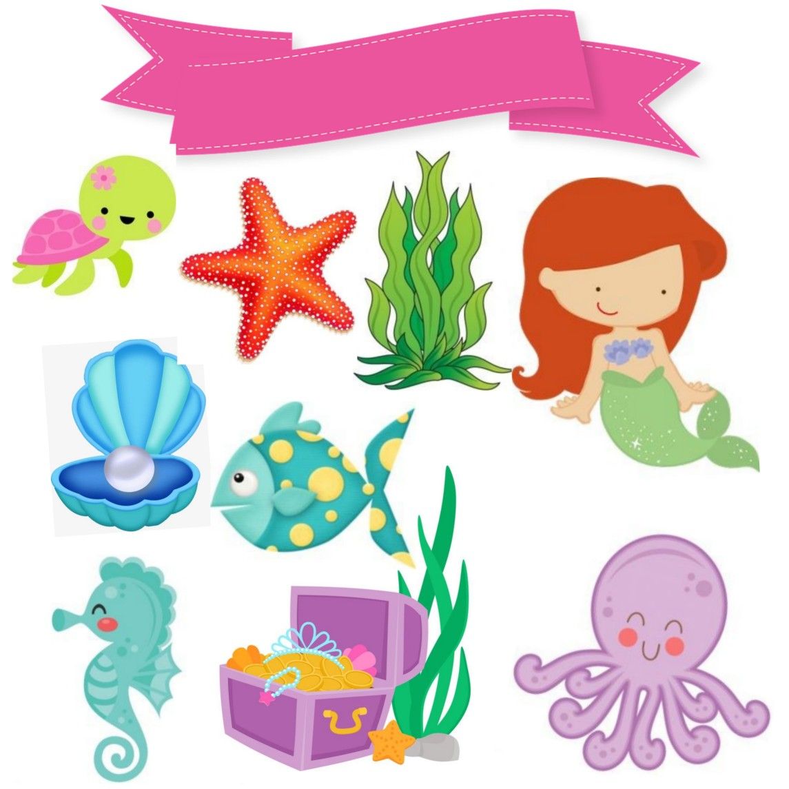 The Little Mermaid Baby Free Printable Cake Toppers Oh My Baby 