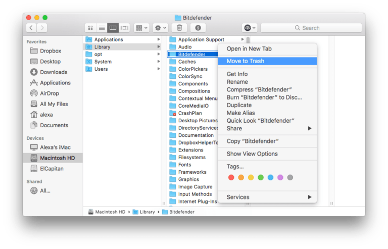 Bitdefender-move-to-trash