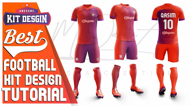 Best Dual Color Football Kit Design Tutorial in Photoshop cc 2019 by M Qasim Ali