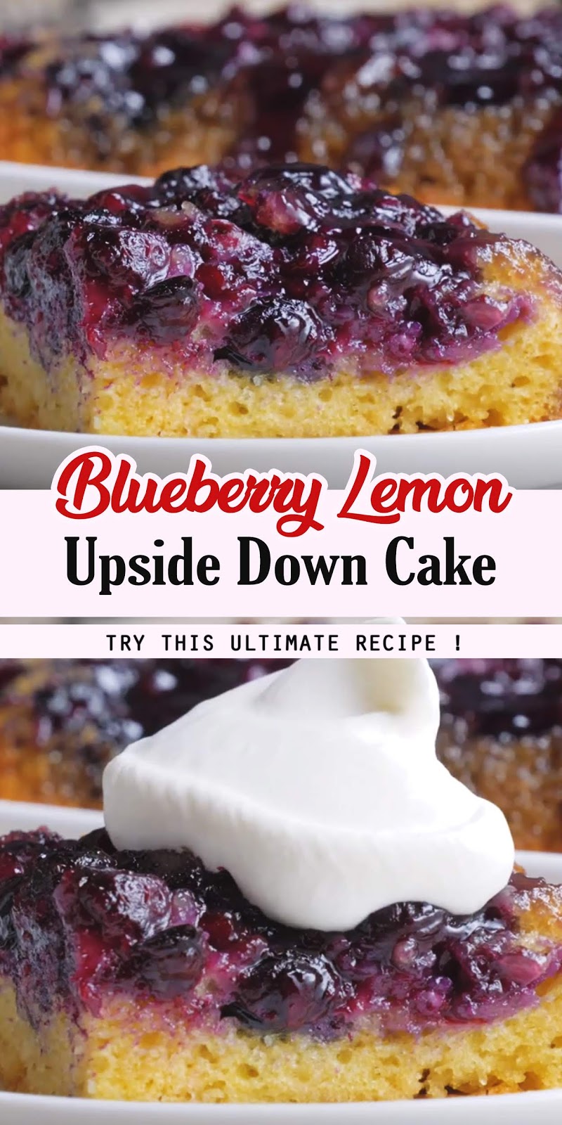 BlueberryLemon UpsideDown Cake Health hoki koki