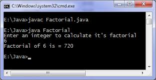 Program to find factorial of given number in python.